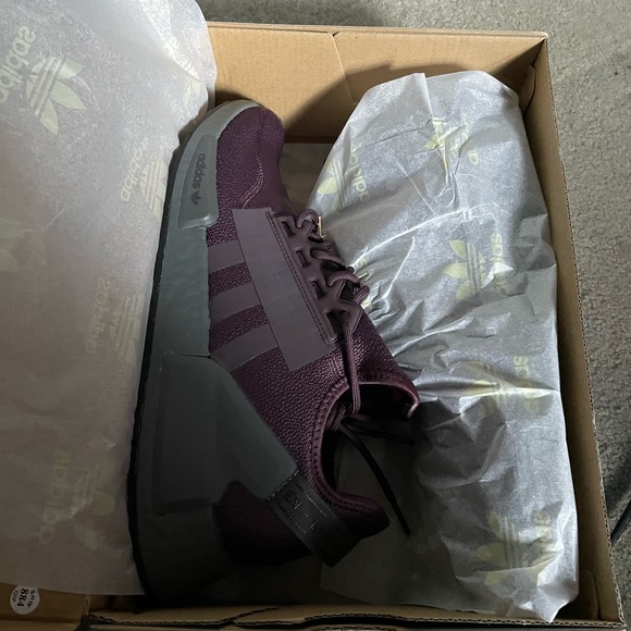 adidas nmd r1 v2 shadow maroon mens shoes NEW 100% AUTHENTIC - Picture 10 of 11